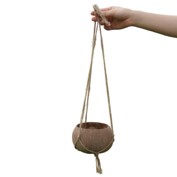 Coconut Shell Hanging Planter